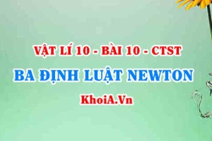 Nội dung Ba định luật Newton, Công thức 3 định luật Newton ý nghĩa và vận dụng - Vật lí 10 bài 10